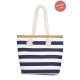 S18-3-4-HDG3912NV - KIDS STRIPED PRINT SUMMER TOTE BAG-NAVY/6PCS