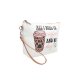 S22-2-2-HDG3930-8 - ALL I NEED IS COFFE AND MY DOG PRINT COSMETIC POUCH BAG W/ WRISTLET/6PCS