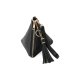 S26-3-1-HDG3249BK-PYRAMID SHAPE LEATHER WRISTLET BAG-BLACK/6PCS