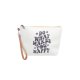 S18-4-1-HDG3930-3 - DO WHAT MAKE YOU HAPPY PRINT COSMETIC POUCH BAG W/ WRISTLET/6PCS