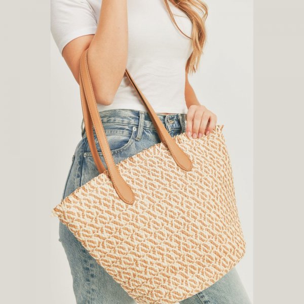 S30-1-1-MI-MB0180-STRAW BRAIDED TOTE BAG-6PCS